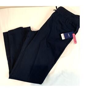 IZOD Pull on Pants Girls Youth 20.5 Plus Blue Uniform School Wear NWT